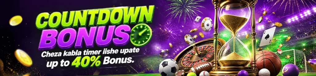 Countdown Bonus hourglass roulette and sports balls