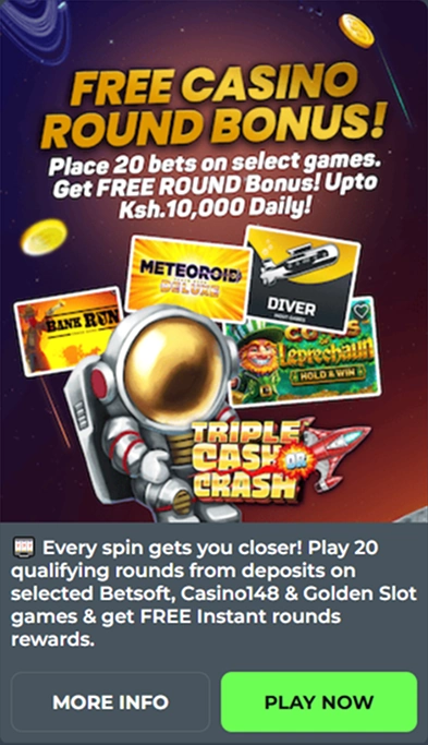 Free casino round bonus astronaut with games