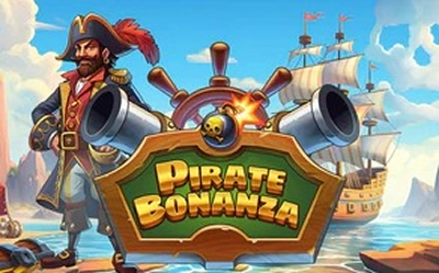 Pirate Bonanza captain with cannons and ship