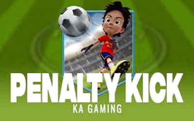Penalty Kick cartoon boy striking ball